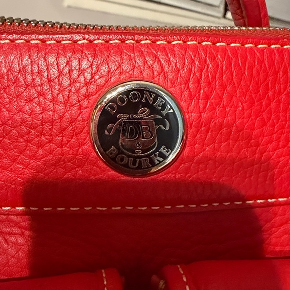 Dooney & Bourke Red Satchel Bag - Picture 7 of 9